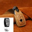 For Mercedes-Benz New Style Car Cowhide Leather Key Protective Cover Key Case (Brown) - Car Key Cases by PMC TechLife | Online Shopping South Africa | PMC TechLife | Buy Now Pay Later Mobicred