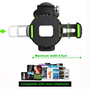 Multifunctional Car Center Console Dashboard Suction Cup Phone Holder (Green)