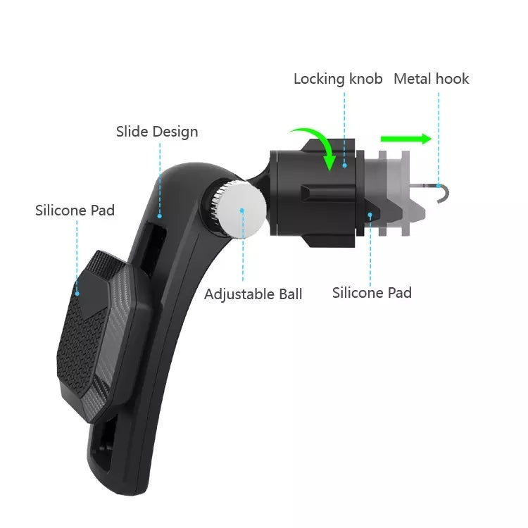 Multifunctional Car Air Conditioner Air Outlet Magnetic Phone Holder (Green)