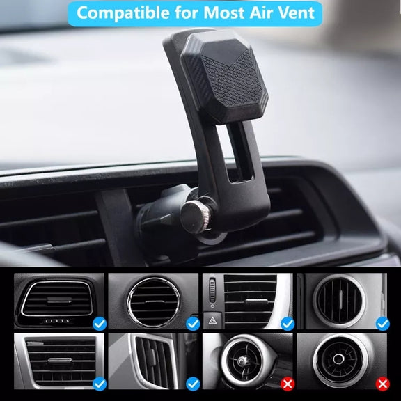 Multifunctional Car Air Conditioner Air Outlet Magnetic Phone Holder (Green)