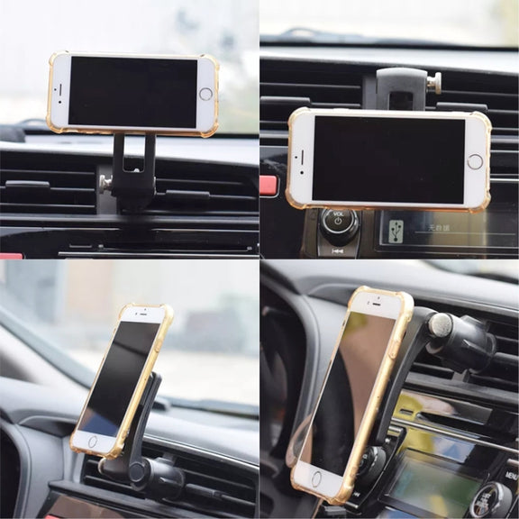 Multifunctional Car Air Conditioner Air Outlet Magnetic Phone Holder (Green)