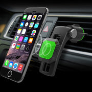 Multifunctional Car Air Conditioner Air Outlet Magnetic Phone Holder (Green)