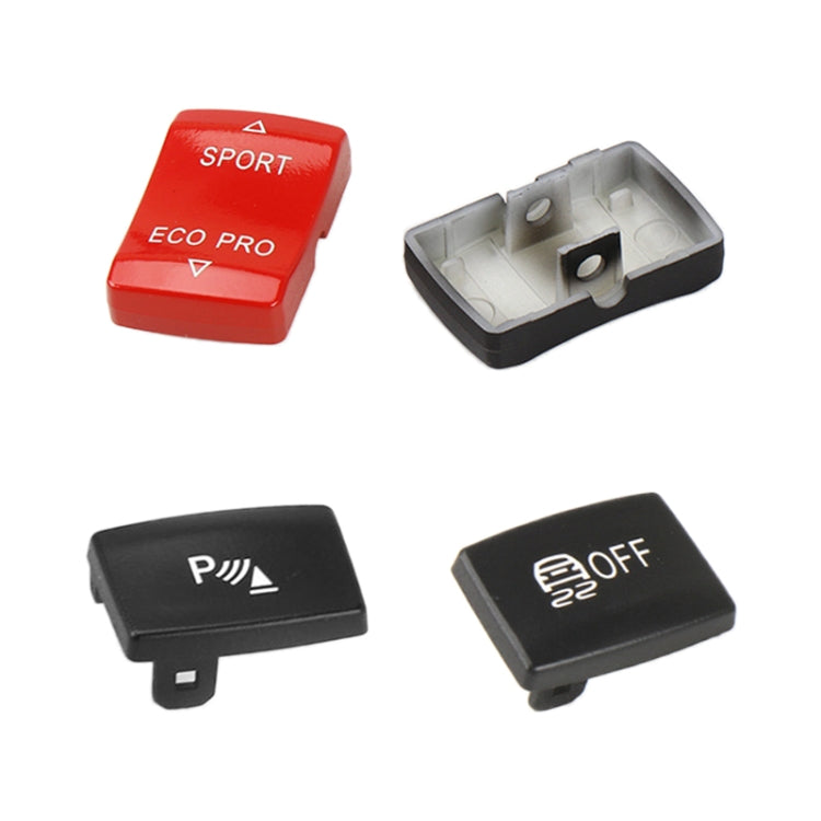 For BMW 3 Series Left Driving Car Central Control Multi-function Radar Button 6131 9252 912(Red)