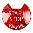 Car Carbon Fiber Engine Start Button Decorative Cover Trim for Nissan / Infiniti (Red) - Decoration Rings by PMC TechLife | Online Shopping South Africa | PMC TechLife