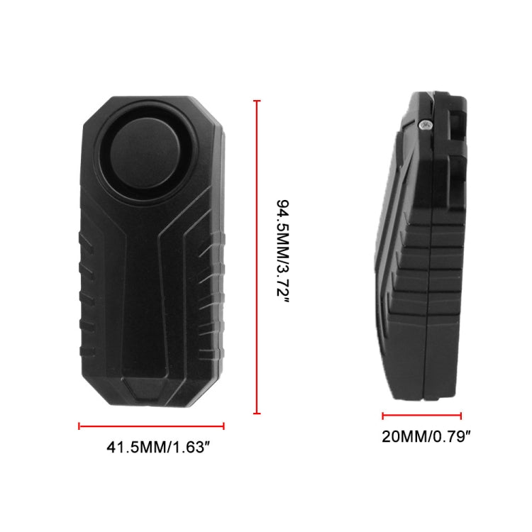 Wireless Anti-Theft Vibration Motorcycle Bicycle Water-resistant Security Bike Alarm with Remote