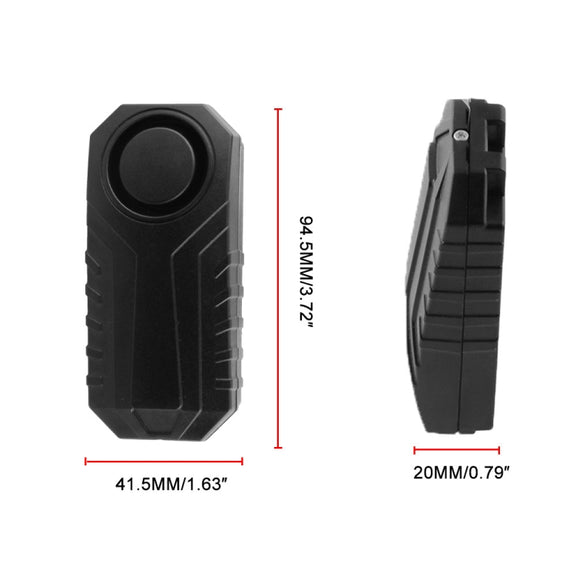 Wireless Anti-Theft Vibration Motorcycle Bicycle Water-resistant Security Bike Alarm with Remote
