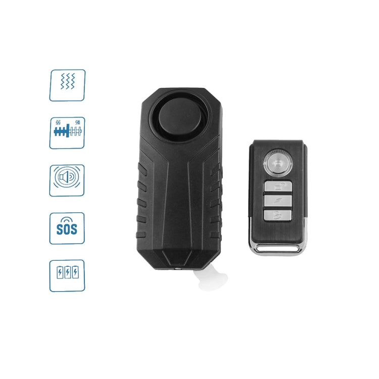 Wireless Anti-Theft Vibration Motorcycle Bicycle Water-resistant Security Bike Alarm with Remote