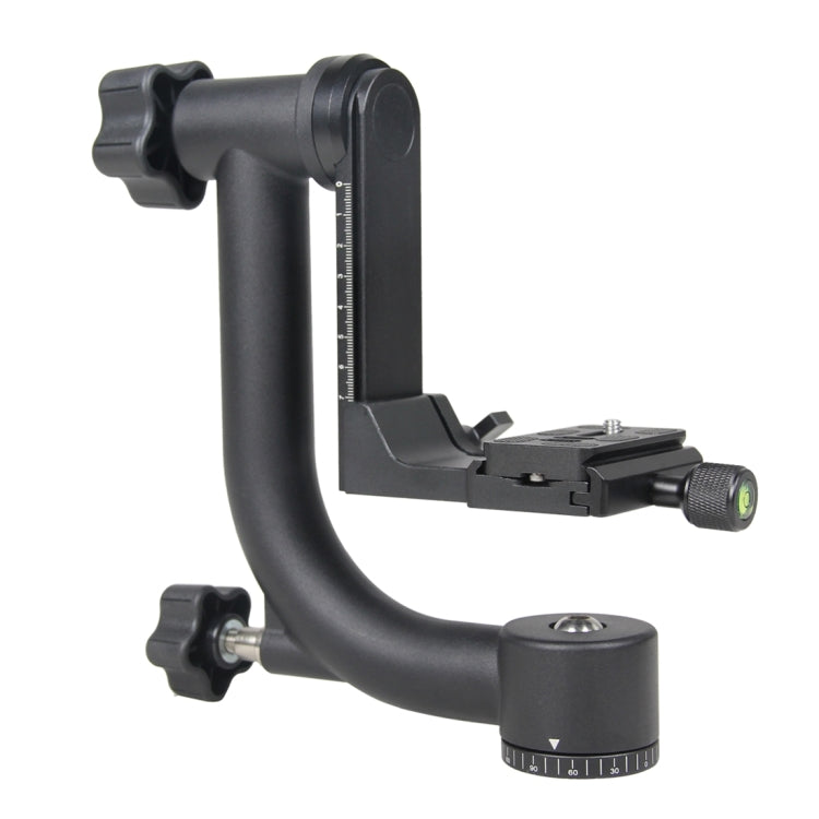 YELANGU Horizontal 360 Degree Gimbal Tripod Head for Home DV and SLR Cameras(Black)