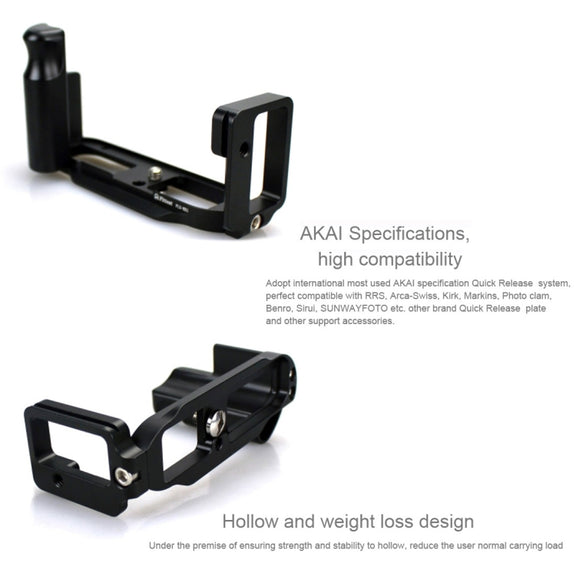 FITTEST FLS-RX1 Vertical Shoot Quick Release L Plate Bracket Base Holder for Sony RX1 (Black)