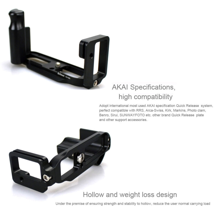 FITTEST FLS-RX1 Vertical Shoot Quick Release L Plate Bracket Base Holder for Sony RX1 (Black)
