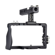 YELANGU C6 Camera Video Cage Handle Stabilizer for Sony A6000 / A6300 / A6500 / A6400(Black)