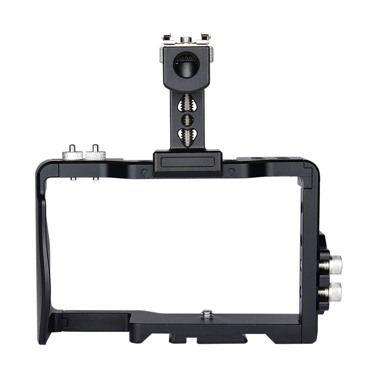 YELANGU C6 Camera Video Cage Handle Stabilizer for Sony A6000 / A6300 / A6500 / A6400(Black)