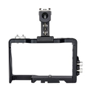 YELANGU C6 Camera Video Cage Handle Stabilizer for Sony A6000 / A6300 / A6500 / A6400(Black)