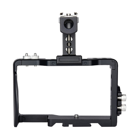 YELANGU C6 Camera Video Cage Handle Stabilizer for Sony A6000 / A6300 / A6500 / A6400(Black)