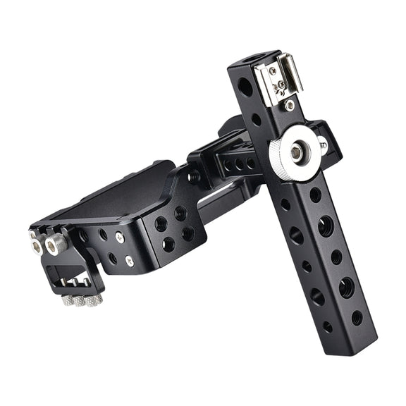 YELANGU C6 Camera Video Cage Handle Stabilizer for Sony A6000 / A6300 / A6500 / A6400(Black)