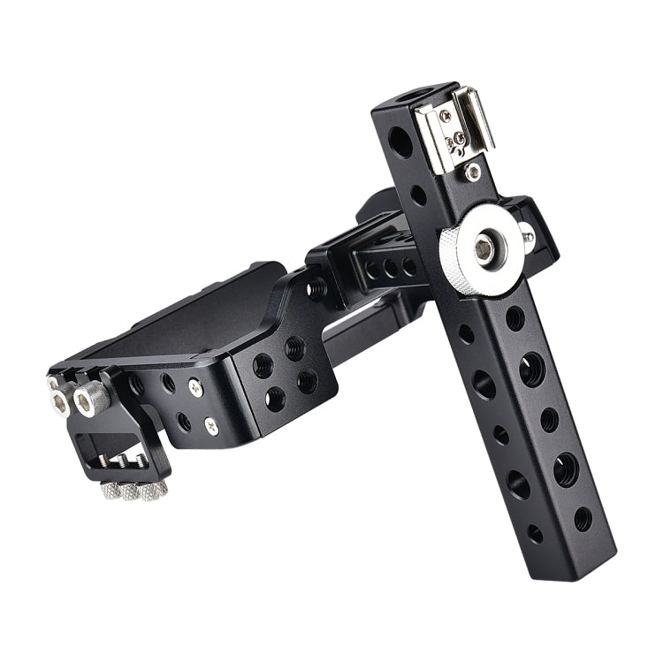 YELANGU C6 Camera Video Cage Handle Stabilizer for Sony A6000 / A6300 / A6500 / A6400(Black)