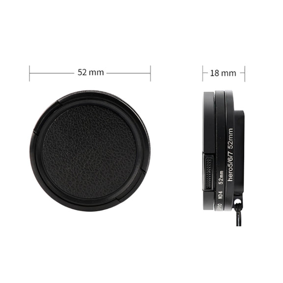 RUIGPRO for GoPro HERO 7/6 /5 Professional 52mm 10X Close-up Lens Filter with Filter Adapter Ring & Lens Cap