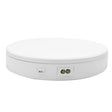 22cm Electric Rotating Turntable Display Stand Live Video Shooting Props Turntable Jewelry Shoes Display Platform, US Plug(White) - free shipping - PMC TechLife - Order now!
