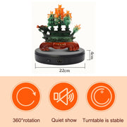 22cm Electric Rotating Turntable Display Stand Live Video Shooting Props Turntable Jewelry Shoes Display Platform, US Plug(White)
