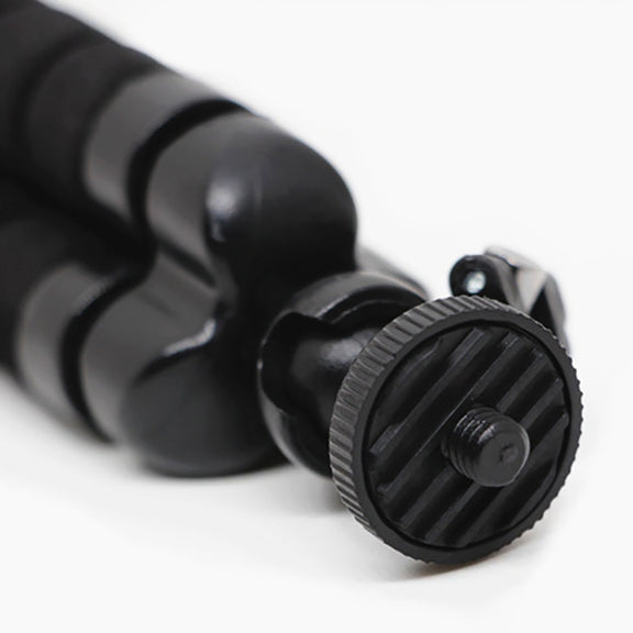 Mini Octopus Flexible Foam Tripod Holder with Phone Clamp & Remote Control(Black)