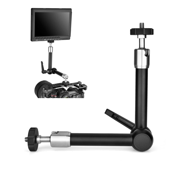 YELANGU 11 inch Adjustable Friction Articulating Magic Arm (Black)