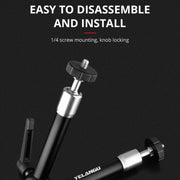 YELANGU 11 inch Adjustable Friction Articulating Magic Arm (Black)