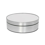 12cm 360 Degree Rotating Turntable Mirror Electric Display Stand Video Shooting Props Turntable, Load: 3kg (Silver)
