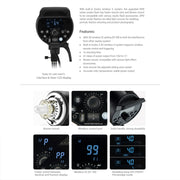 Godox DP1000III Studio Flash Light 1000Ws Bowens Mount Studio Speedlight(AU Plug)