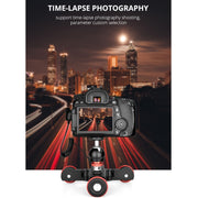 YELANGU L5 Electric Track Slider 3-Wheel Rolling Dolly Car, Load: 3kg(Black)