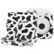 Milk Cow Full Body PU Leather Case Camera  Bag with Strap for FUJIFILM instax mini 7+ - Leather Bag by PMC TechLife | Online Shopping South Africa | PMC TechLife