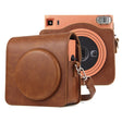 Full Body PU Leather Case Camera  Bag with Strap for FUJIFILM instax Square SQ1 (Brown) - Leather Bag by PMC TechLife | Online Shopping South Africa | PMC TechLife | Buy Now Pay Later Mobicred