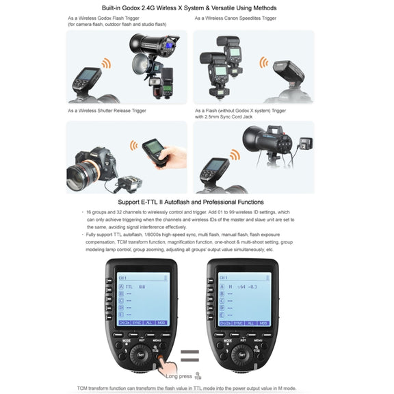 Godox Xpro-F TTL Wireless Flash Trigger for FUJIFILM (Black)