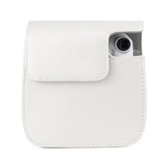 Solid Color Full Body Camera Leather Case Bag with Strap for FUJIFILM Instax mini 11 (White)