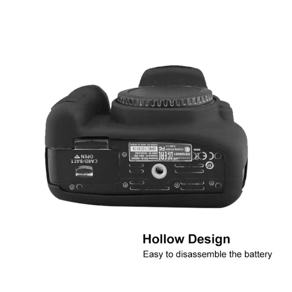 Soft Silicone Protective Case for Canon EOS 2000D (Black)