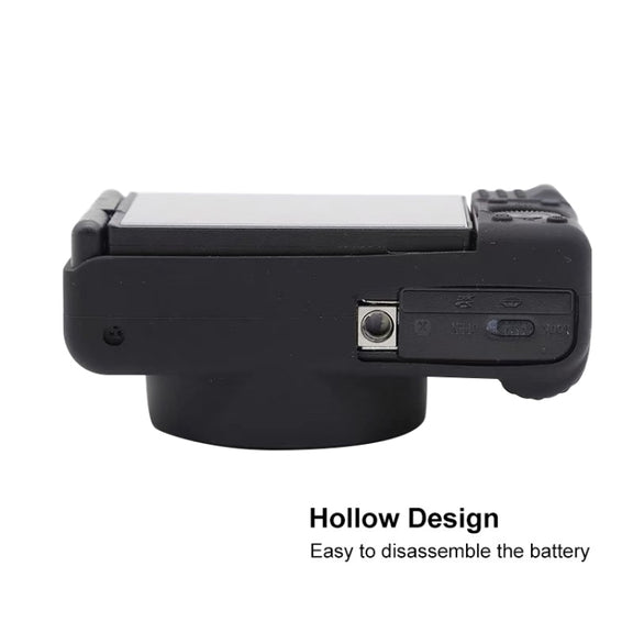 Soft Silicone Protective Case for Sony ZV-1 (Black)