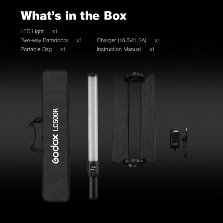 Godox LC500R RGB Full Color LED Light Stick Handheld Fill Light with Remote Control(AU Plug)