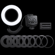 Godox Ring72 Macro Ring 48 LED Flash Light with 8 Different Size Adapter Rings(Black)