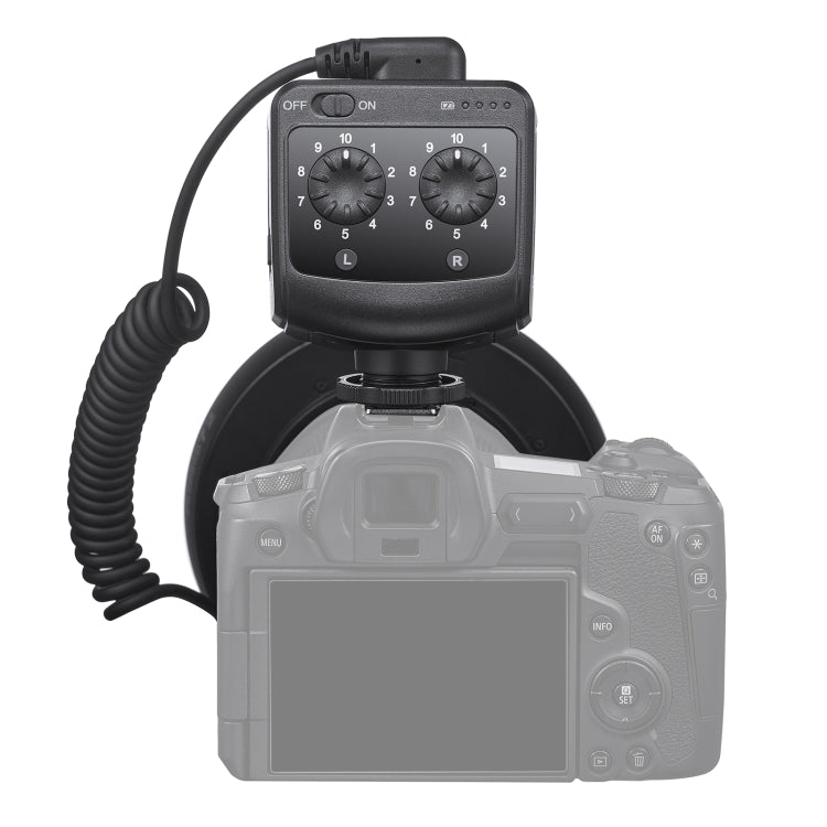Godox Ring72 Macro Ring 48 LED Flash Light with 8 Different Size Adapter Rings(Black)