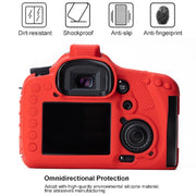 Soft Silicone Protective Case for Canon EOS 7D (Red)