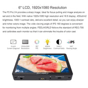 FEELWORLD F5 Pro V4 6 inch Touch Screen DSLR Camera Field Monitor 3D LUT 4K HDMI Input Output Tilt Arm