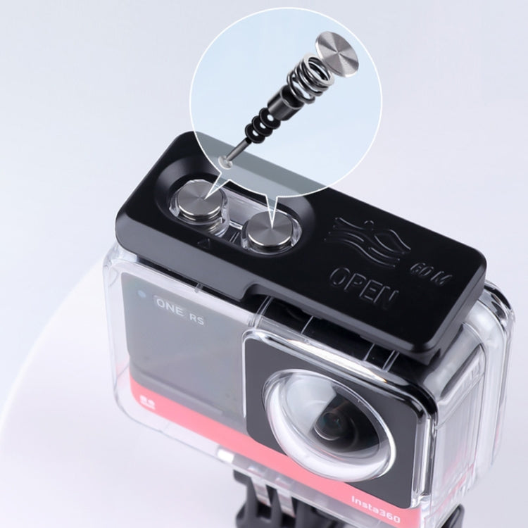 For Insta360 One RS 360 Edition 60m Underwater Depth Diving Case Water-resistant Housing(Transparent)