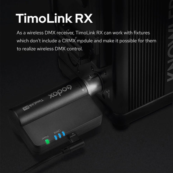 Godox TimoLink RX Wireless DMX Receiver (Black)