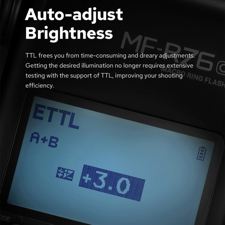 Godox MF-R76N TTL Macro Ring Flash for Nikon