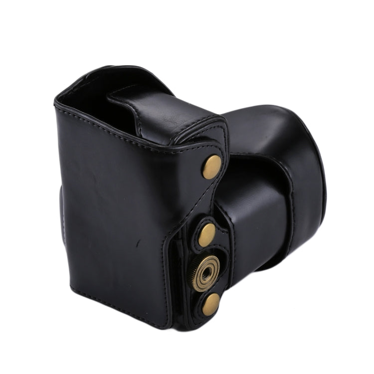 Full Body Camera PU Leather Case Bag with Strap for Sony NEX 5N / 5R / 5T (16-50mm / 18-55mm Lens)(Black)