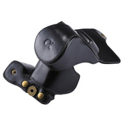 Full Body Camera PU Leather Case Bag with Strap for Sony NEX 5N / 5R / 5T (16-50mm / 18-55mm Lens)(Black)