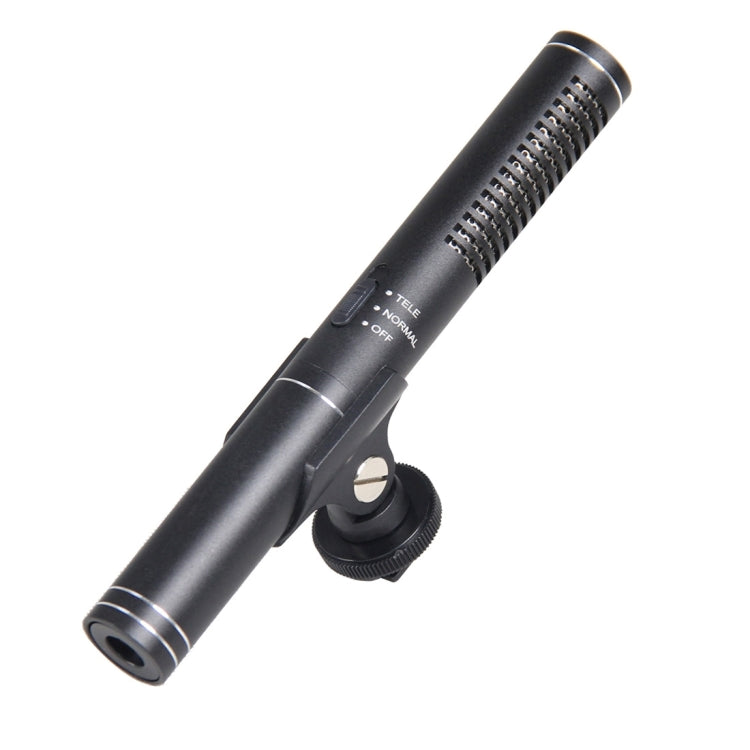 YELANGU YLG1401A Double Back Pole Professional Condenser Shotgun Microphone for DSLR & DV Camcorder(Black)