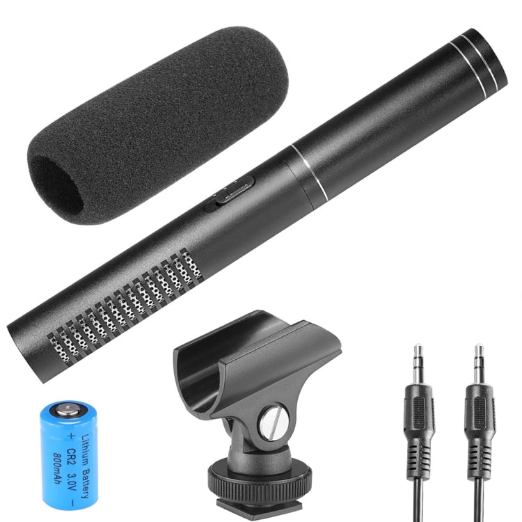 YELANGU YLG1401A Double Back Pole Professional Condenser Shotgun Microphone for DSLR & DV Camcorder(Black)