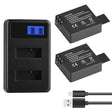 SJCAM SJ7000 / SJ6000 / SJ5000 / SJ4000 Battery LCD Screen Dual Batteries Charger, Displays Charging Capacity(Black) - Battery USB Charger by PMC TechLife | Online Shopping South Africa | PMC TechLife | Buy Now Pay Later Mobicred