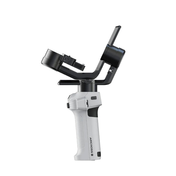 MOZA AirCross S 3 Axis Foldable Handheld Gimbal Stabilizer for DSLR Cameras and Smart Phone (White)