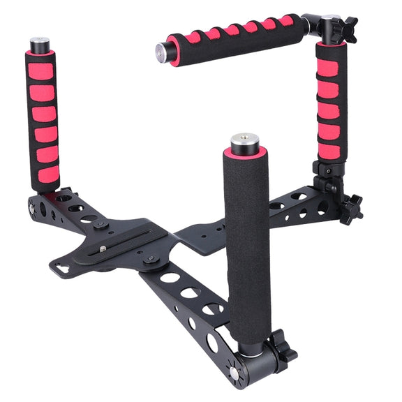 YELANGU D6-2 Rig I Multifunctional Handles Camera Shoulder Mount for DSLR Camera / Video Camera(Red)